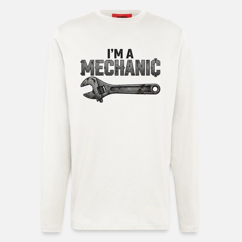 I’m a Mechanic - Longsleeve - made by SPREAD  - OFF WHITE