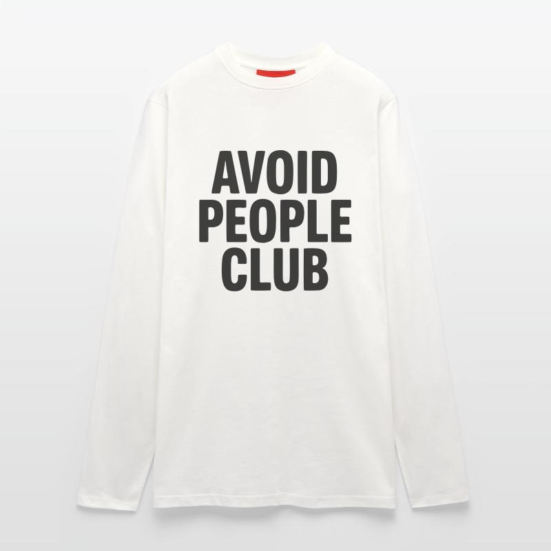 Introverted Humor People Avoid Longsleeve - made by SPREAD 