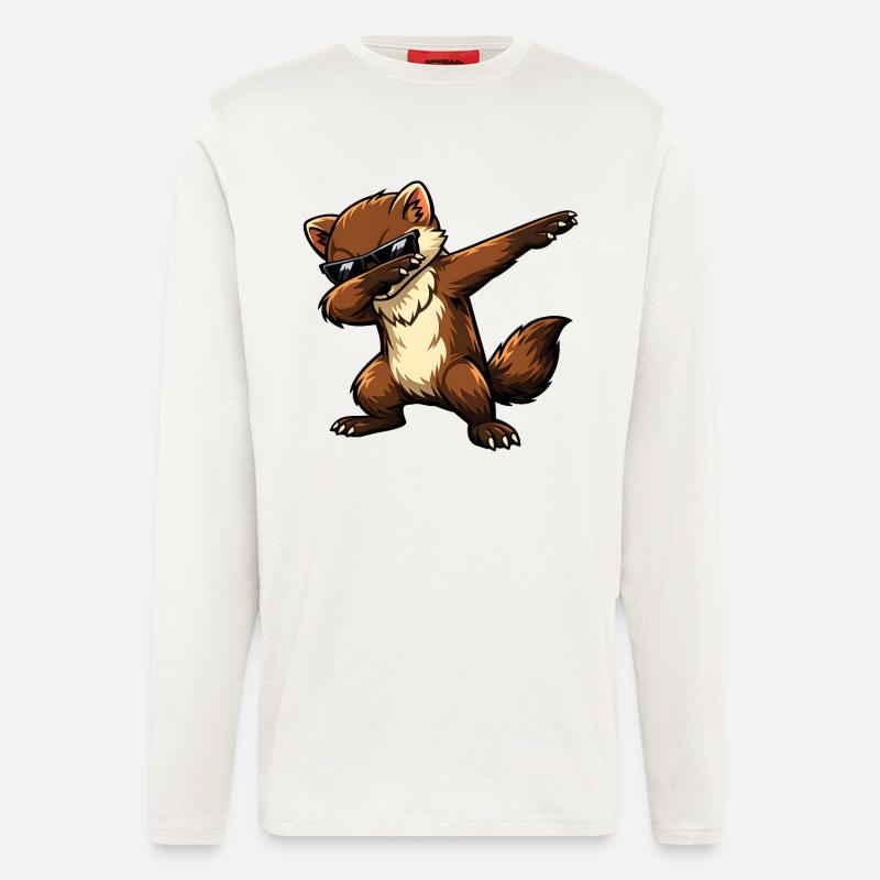 Dabbing Marten - Longsleeve - made by SPREAD - OFF WHITE