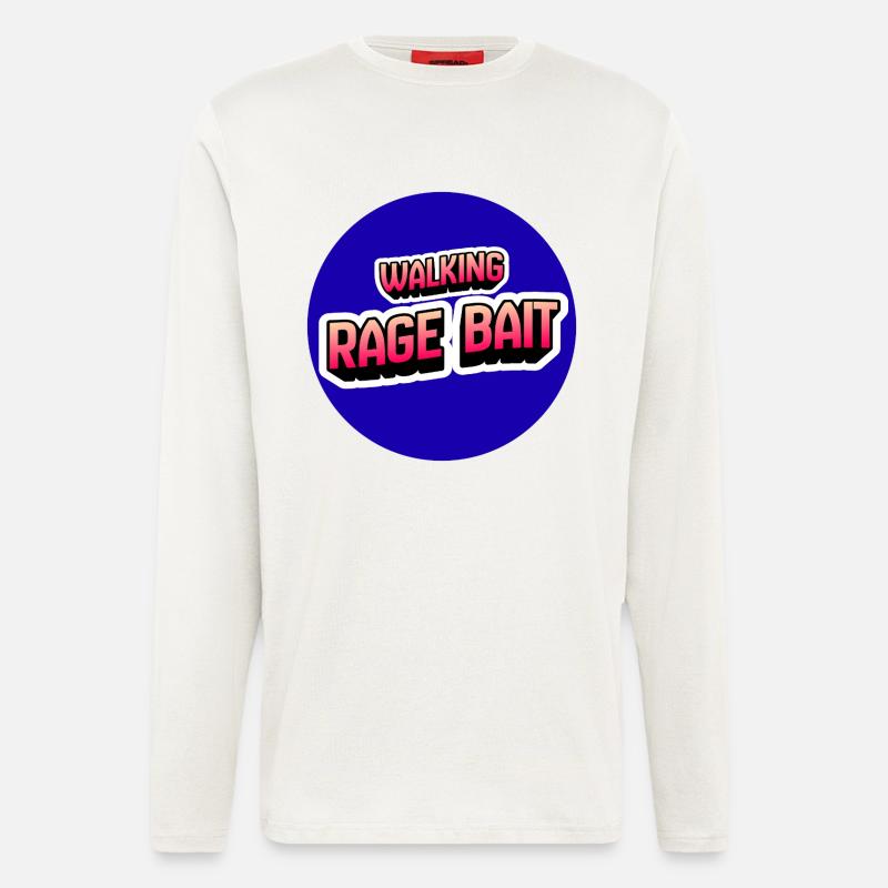 Walking Rage Bait - Longsleeve - made by SPREAD  - OFF WHITE