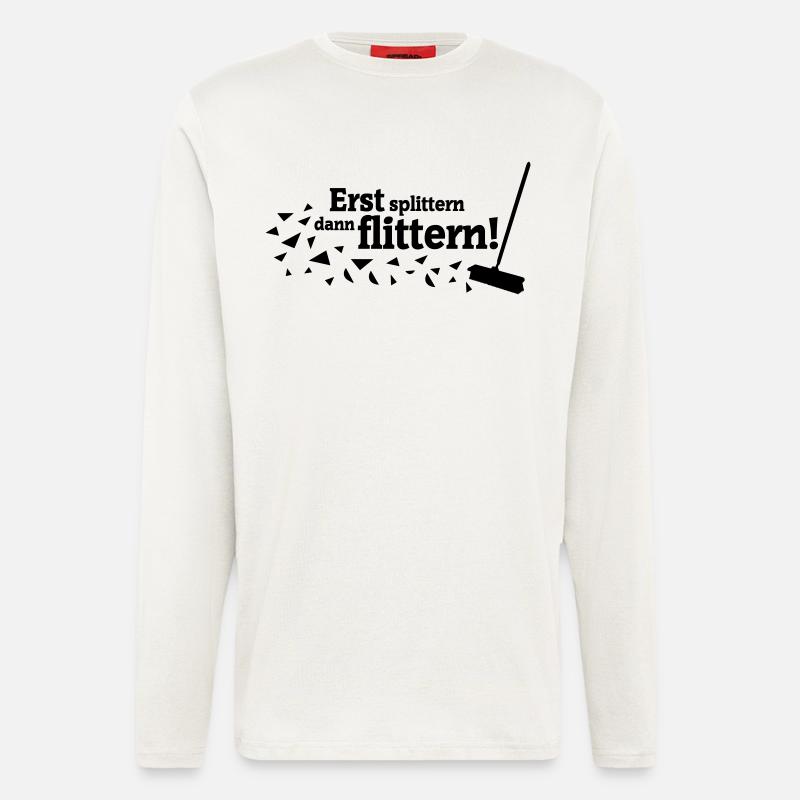 Polterabend Spruch - Langarmshirt - made by SPREAD  - OFF WHITE