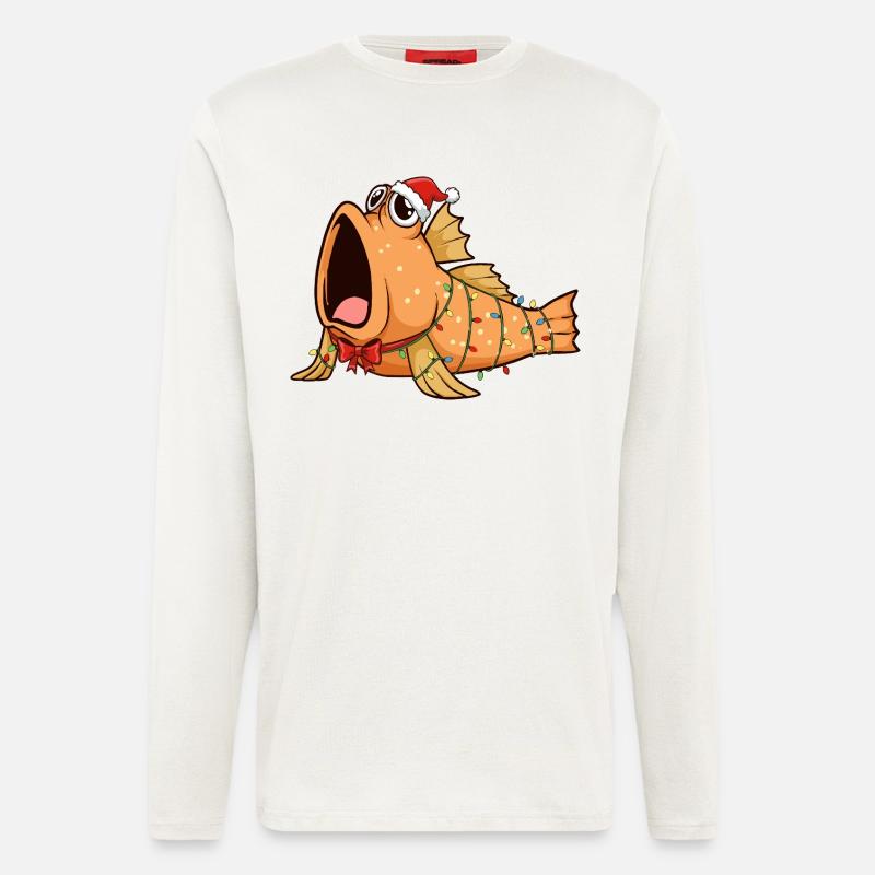 Funny Mudskipper - Christmas - Longsleeve - made by SPREAD  - OFF WHITE