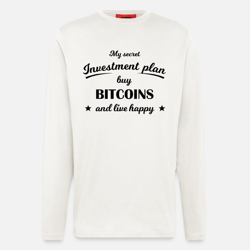 Bitcoin Investment Plan - Longsleeve - made by SPREAD - OFF WHITE