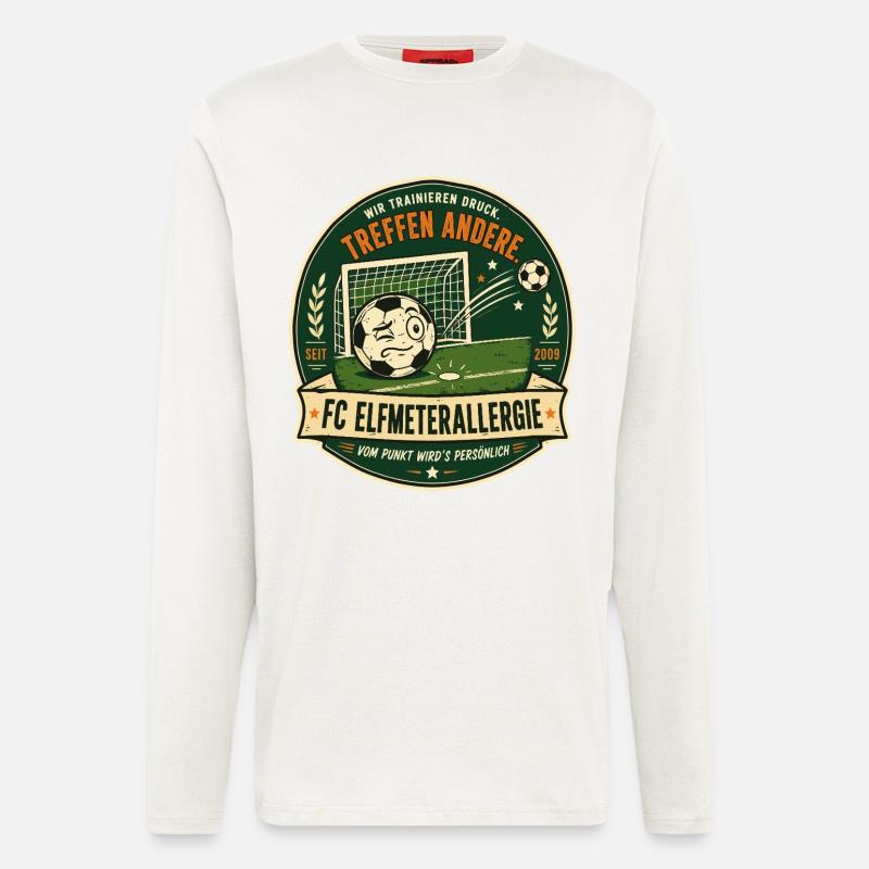 FC Elfmeterallergie - Langarmshirt - made by SPREAD - OFF WHITE