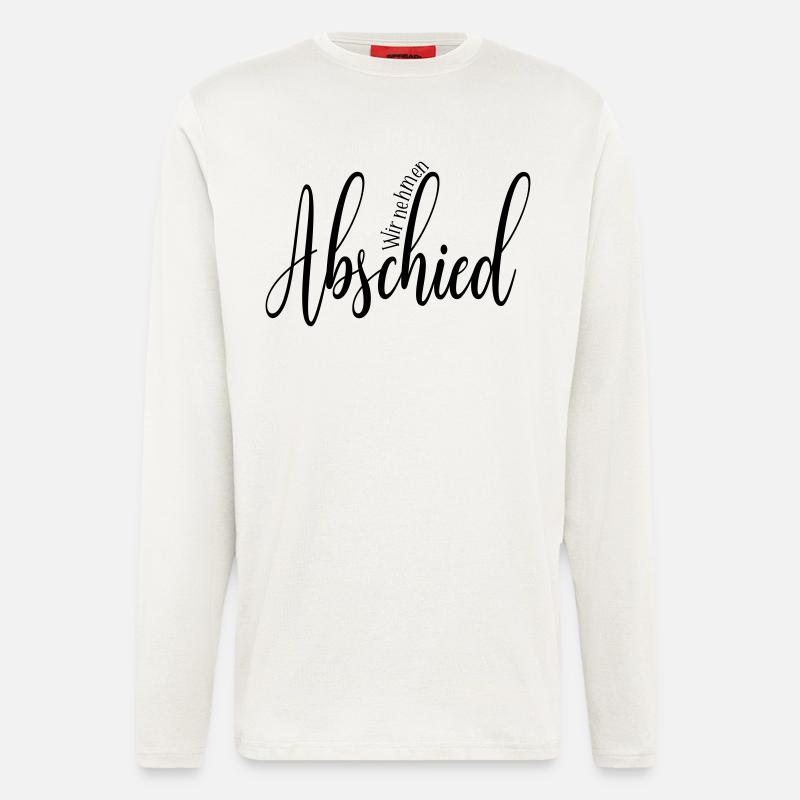 Trauer Abschied - Langarmshirt - made by SPREAD - OFF WHITE