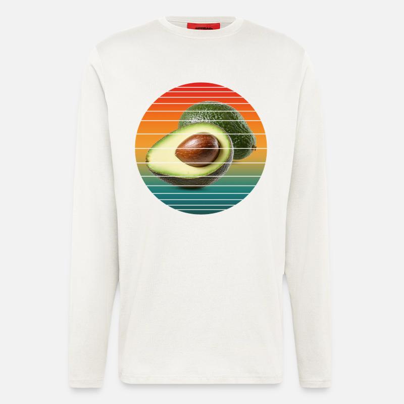 avocado fruit - Longsleeve - made by SPREAD  - OFF WHITE