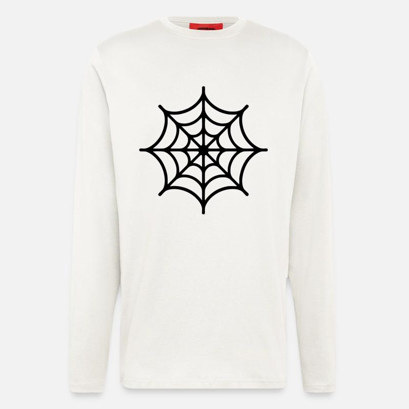 Spinnennetz Spinne - Langarmshirt - made by SPREAD - OFF WHITE