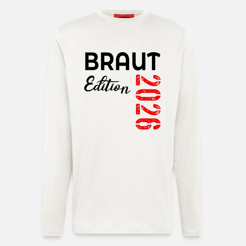 Hochzeit Braut 2026 - Langarmshirt - made by SPREAD  - OFF WHITE