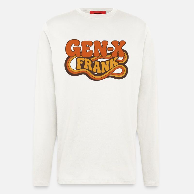 Gen-X Frank Retro Logo - Longsleeve - made by SPREAD - OFF WHITE