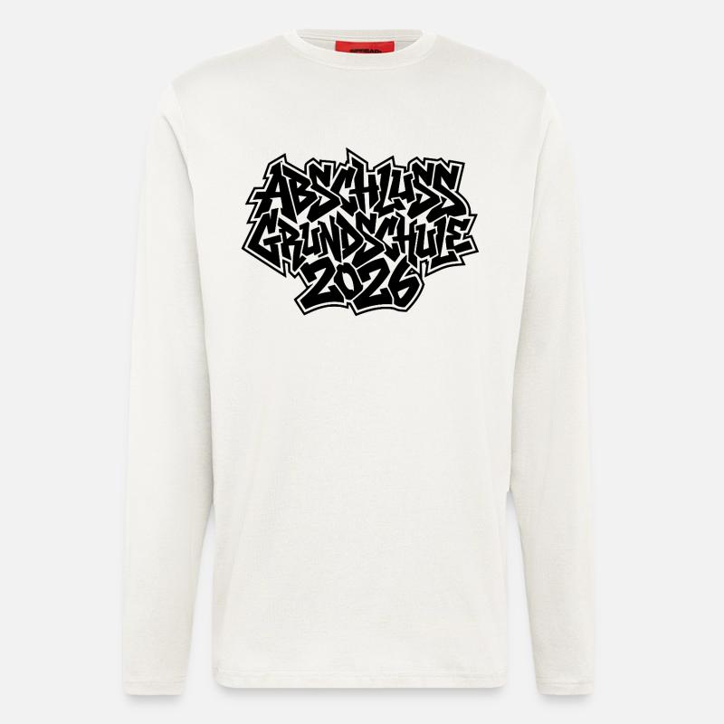 Abschluss Grundschule 2026 Graffiti - Langarmshirt - made by SPREAD  - OFF WHITE