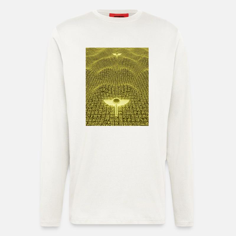 Ancient Golden Code Alien Artifact - Longsleeve - made by SPREAD  - OFF WHITE
