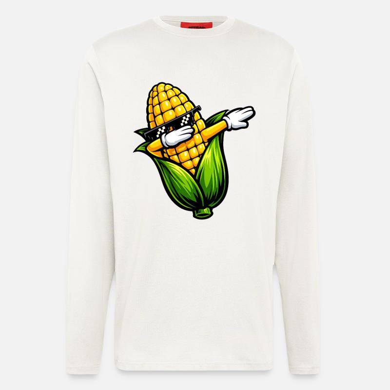 Dabbing Maiskolben - Langarmshirt - made by SPREAD  - OFF WHITE