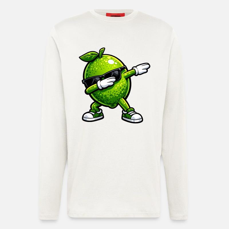 Dabbing Lime - Longsleeve - made by SPREAD - OFF WHITE