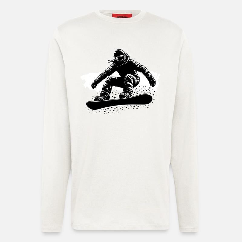 snowboarding - Longsleeve - made by SPREAD - OFF WHITE