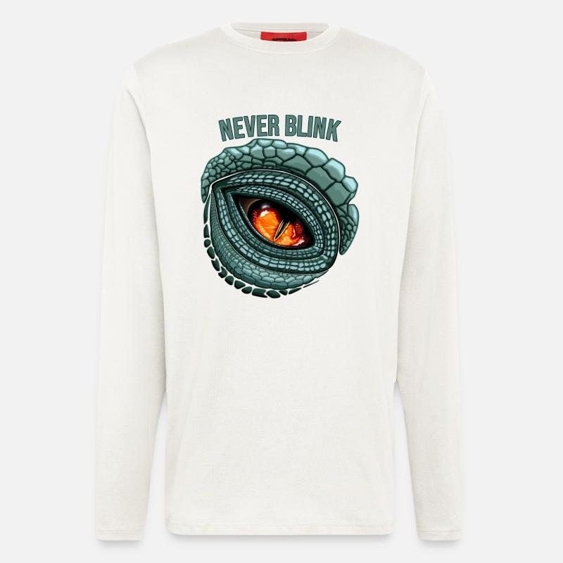 Primal Predator Eye - NEVER BLINK - Longsleeve - made by SPREAD - OFF WHITE