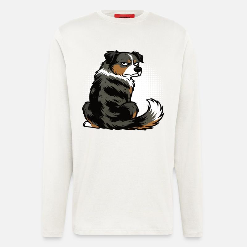 Australian Shepherd Aussie Aussie Owners Aussies - Longsleeve - made by SPREAD  - OFF WHITE