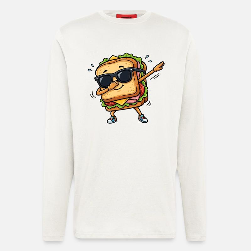 Dabbing Sandwich - Langarmshirt - made by SPREAD - OFF WHITE