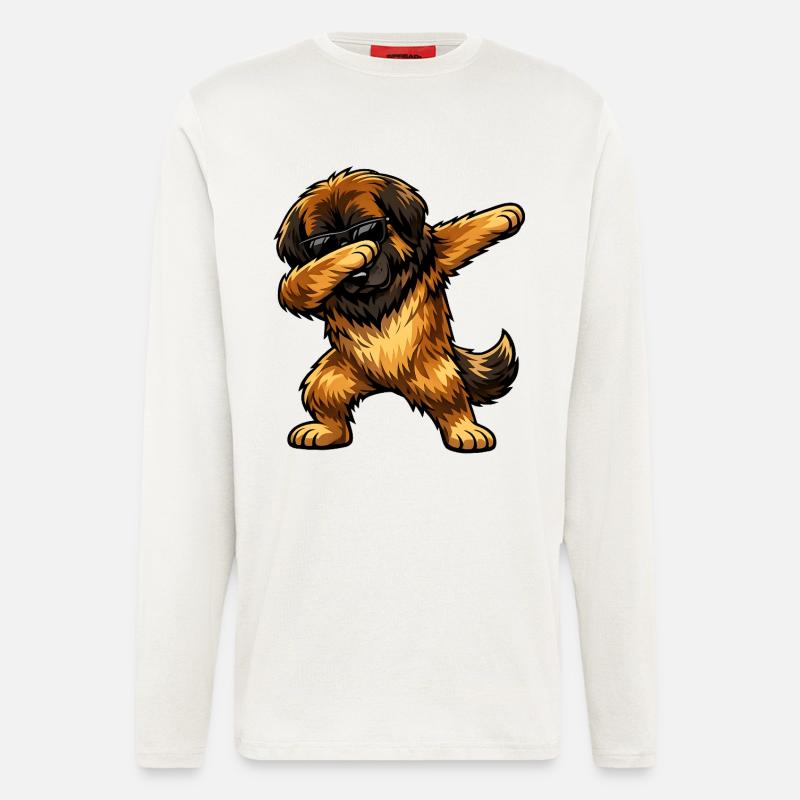 Dab Leonberger - Manches longues bio décontracté fabriqué en UE - OFF WHITE