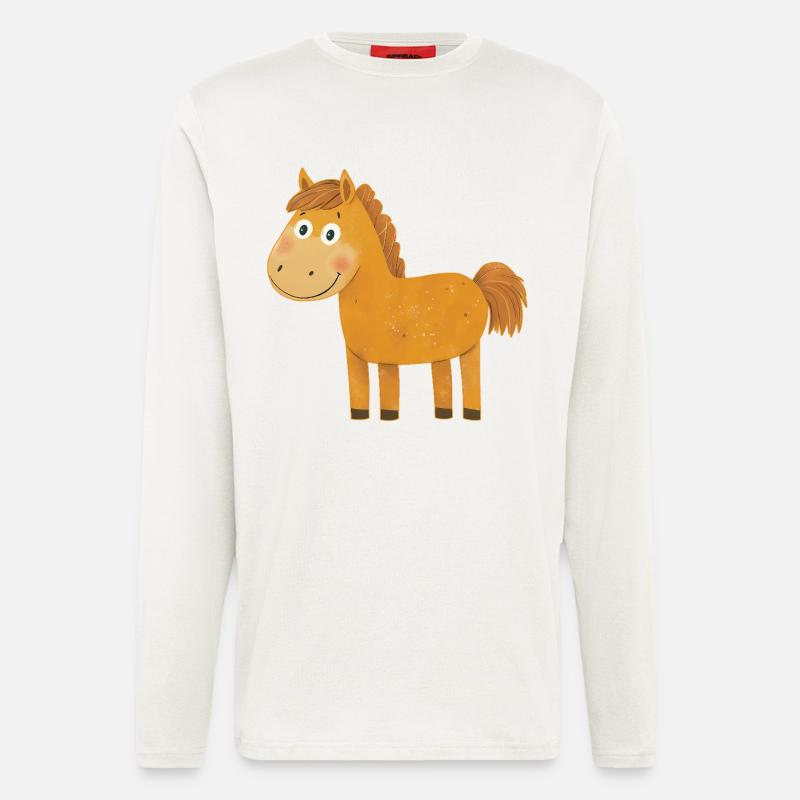Pferd - Langarmshirt - made by SPREAD  - OFF WHITE