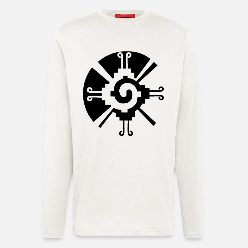 Solar Geometric Pattern (Black) - Longsleeve - made by SPREAD - OFF WHITE