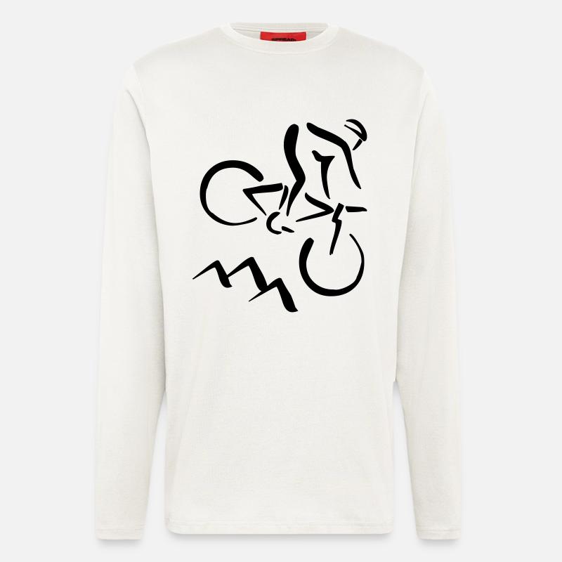 Mountainbiker - Langarmshirt - made by SPREAD  - OFF WHITE