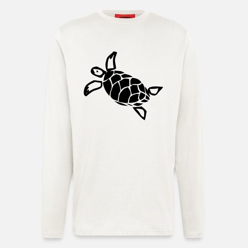 Schildkröte - Langarmshirt - made by SPREAD  - OFF WHITE