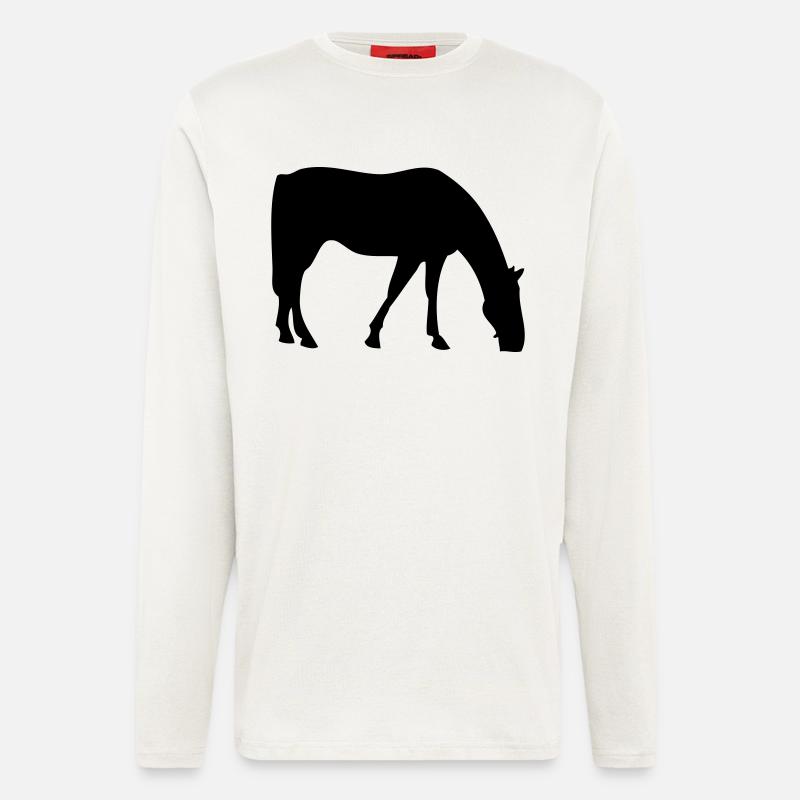 Pferd - Langarmshirt - made by SPREAD  - OFF WHITE