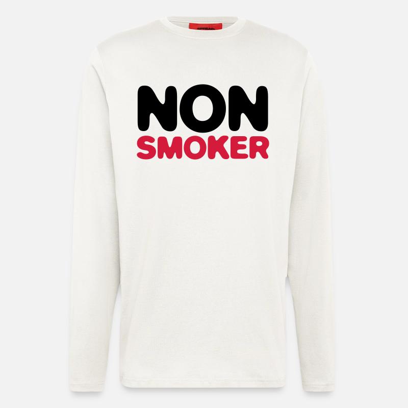 Ich bin Nichtraucher! - Langarmshirt - made by SPREAD  - OFF WHITE