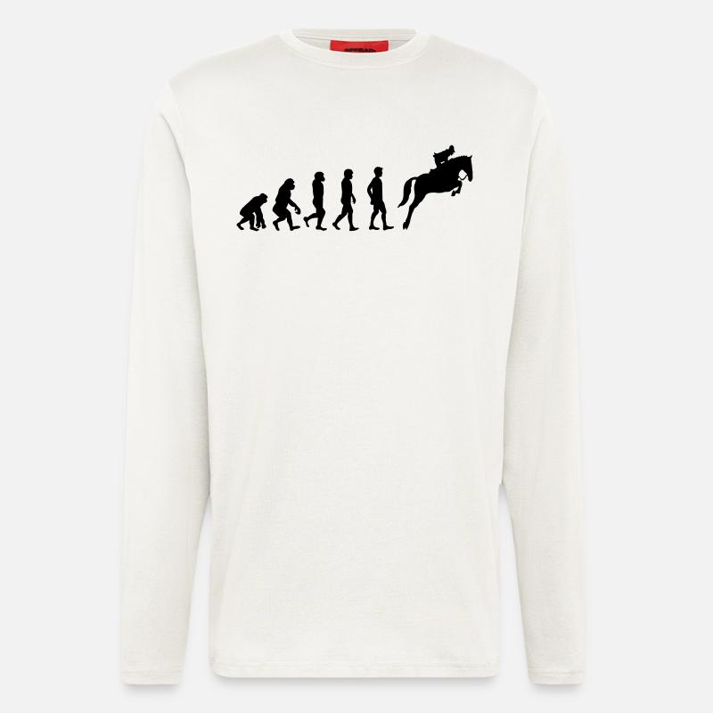 Horse evolution - Longsleeve - made by SPREAD  - OFF WHITE