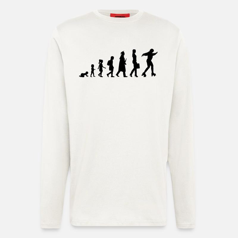 Development of roller skating - Longsleeve - made by SPREAD  - OFF WHITE