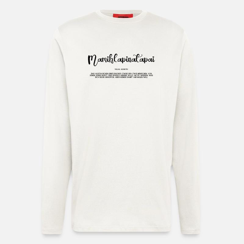 mamihlapinatapai - Langarmshirt - made by SPREAD  - OFF WHITE
