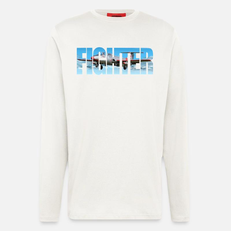 Fighter L-29 Delfin - Longsleeve - made by SPREAD  - OFF WHITE