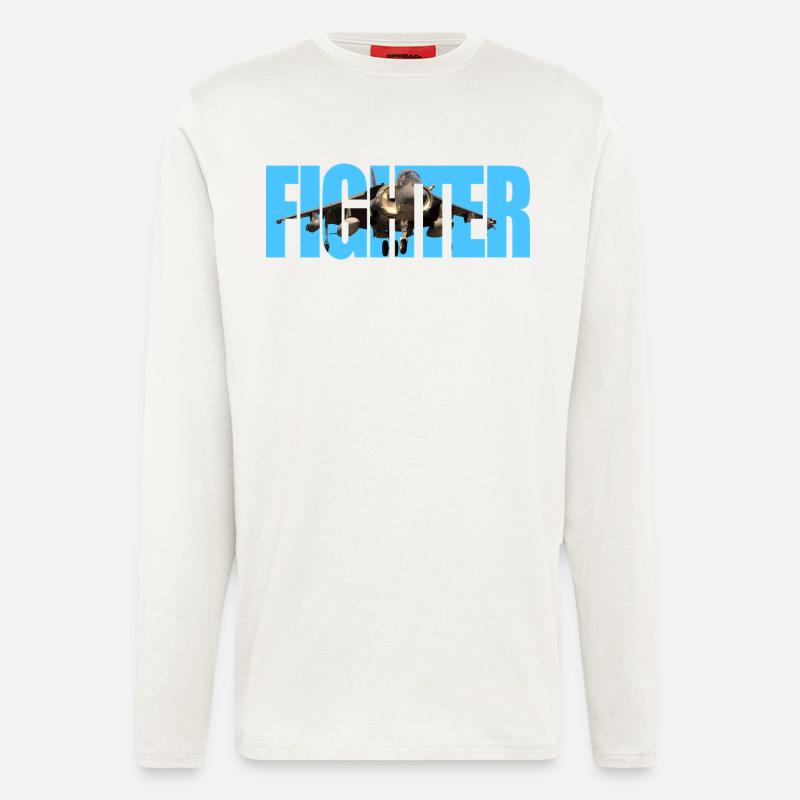 Fighter Harrier - Langarmshirt - made by SPREAD  - OFF WHITE