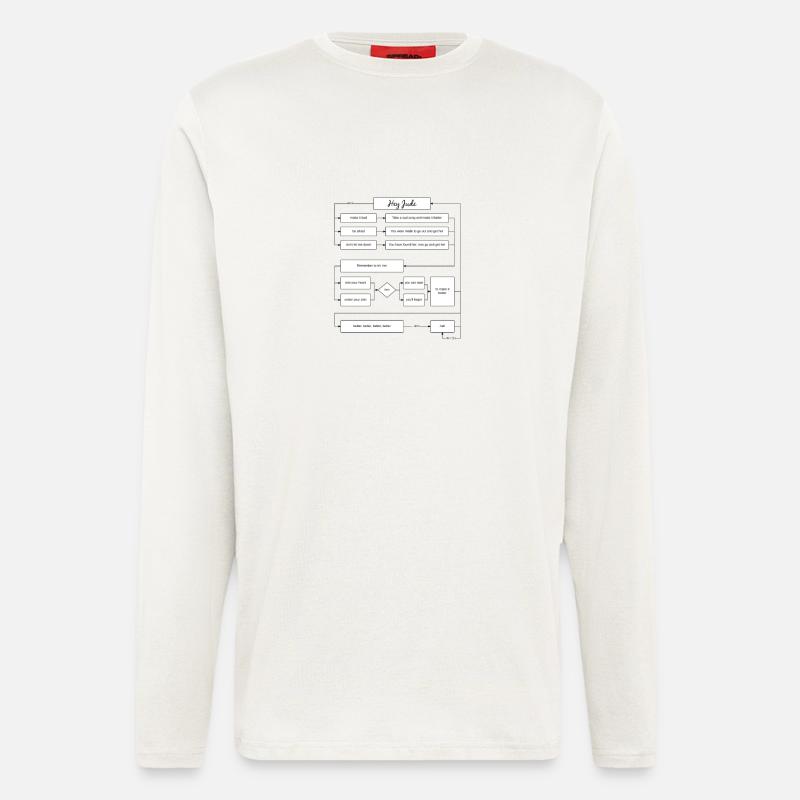 Hey Jude Chart - Langarmshirt - made by SPREAD  - OFF WHITE