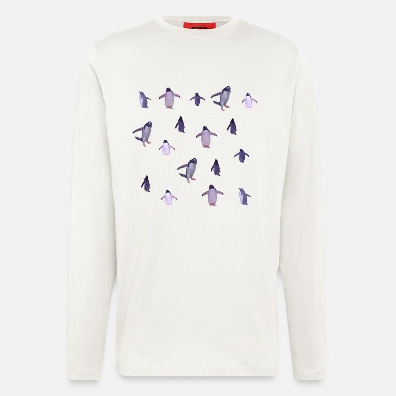 Pinguine - Langarmshirt - made by SPREAD  - OFF WHITE