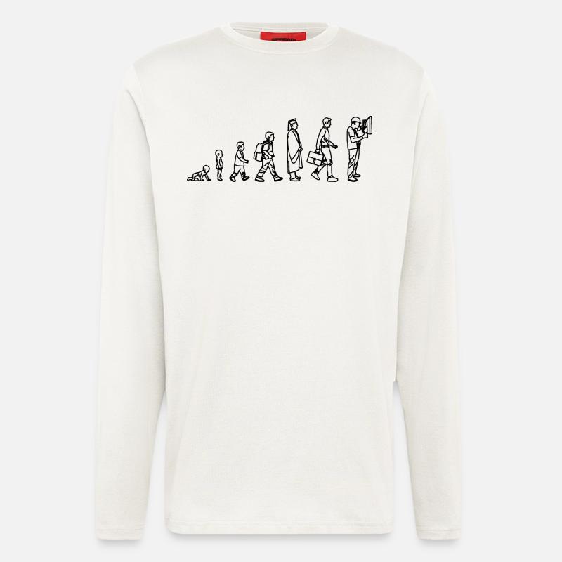 Electrician Evolution - Longsleeve - made by SPREAD  - OFF WHITE