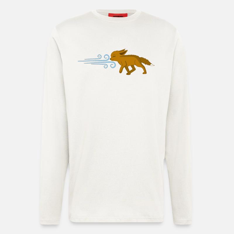 The Fox and the Wind - Longsleeve - made by SPREAD  - OFF WHITE