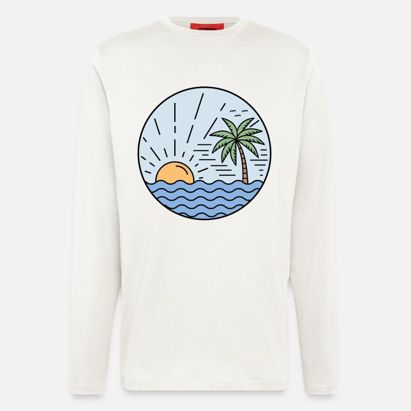 Sunset Circle - Langarmshirt - made by SPREAD  - OFF WHITE