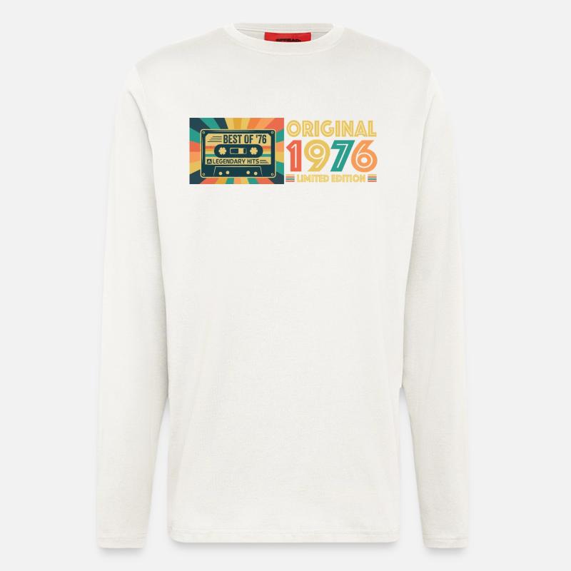Retro Kassette 1976 Limitierte Edition - Langarmshirt - made by SPREAD  - OFF WHITE