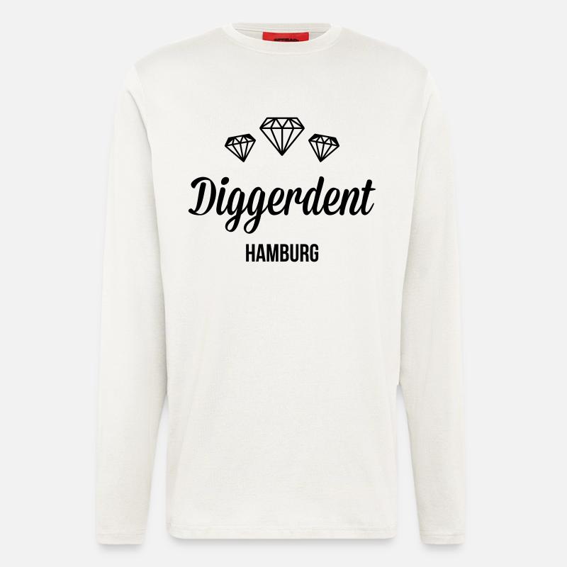 Diggerdent(c) Hamburg Diamonds - Langarmshirt - made by SPREAD  - OFF WHITE