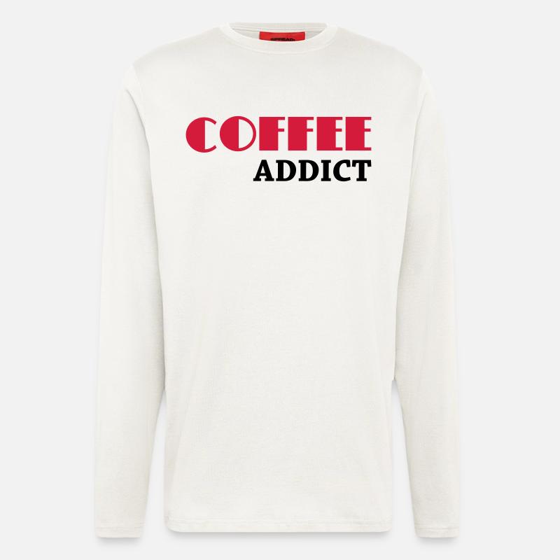 Coffee Addict - Langarmshirt - made by SPREAD  - OFF WHITE
