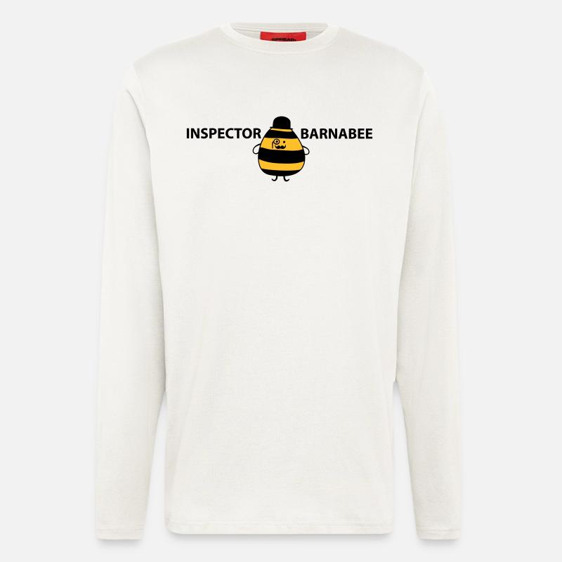 Inspector Barnabee - Manches longues bio décontracté fabriqué en UE - OFF WHITE