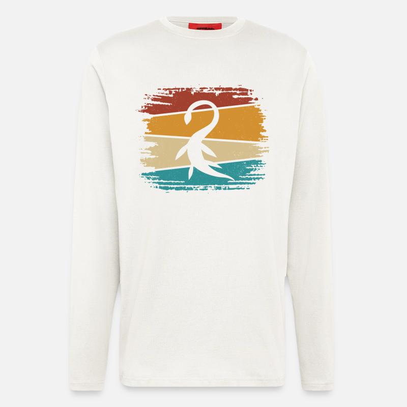 Dinosaur Plesiosaurus Water Dino - Longsleeve - made by SPREAD  - OFF WHITE