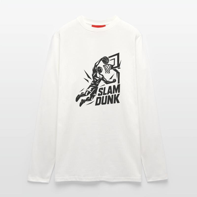 Basketball Slam Dunk Throw Player Dunking Gift Longsleeve - made by SPREAD 
