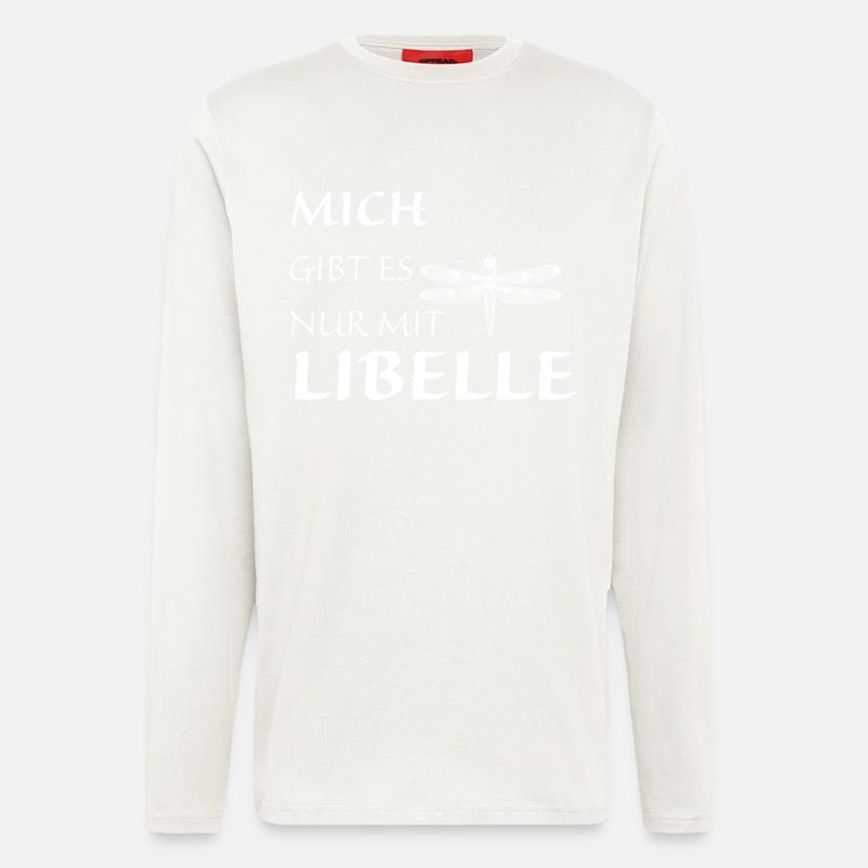 Nur mit Libelle - Langarmshirt - made by SPREAD  - OFF WHITE