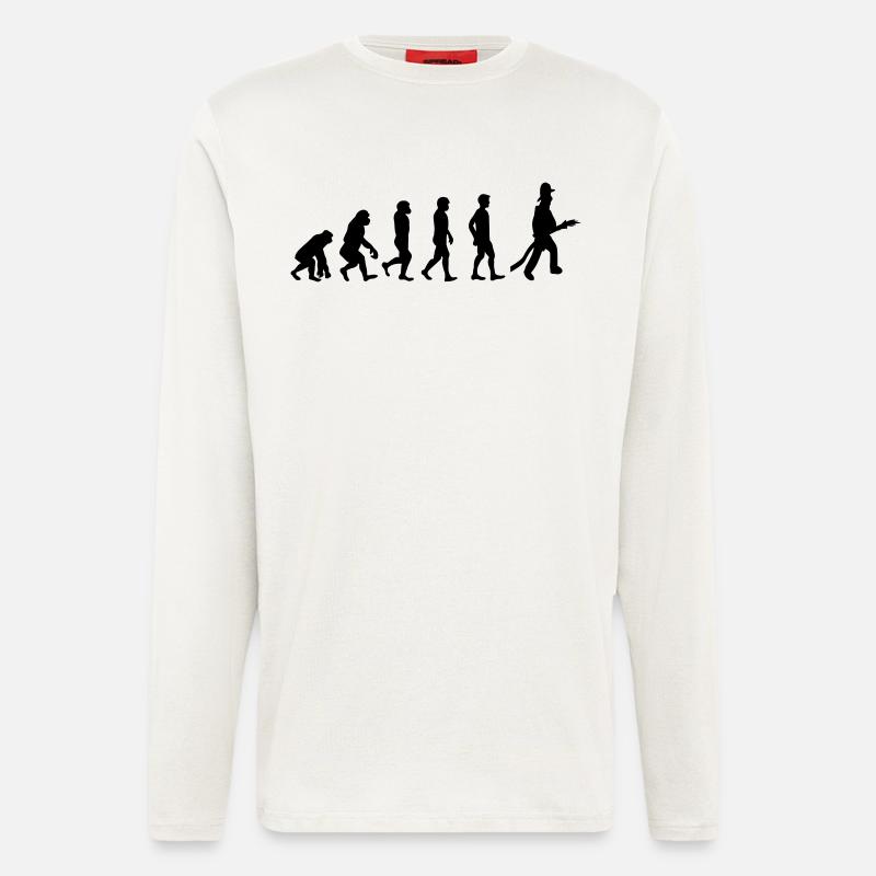 Feuerwehr Evolution - Langarmshirt - made by SPREAD  - OFF WHITE