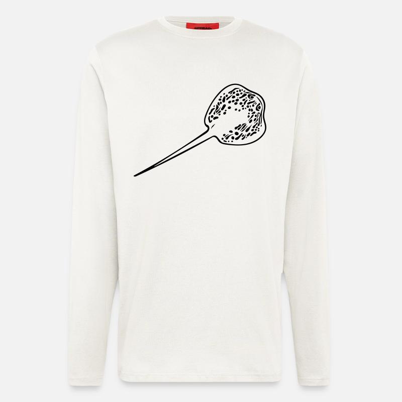Blaupunkt Rochen - Langarmshirt - made by SPREAD  - OFF WHITE