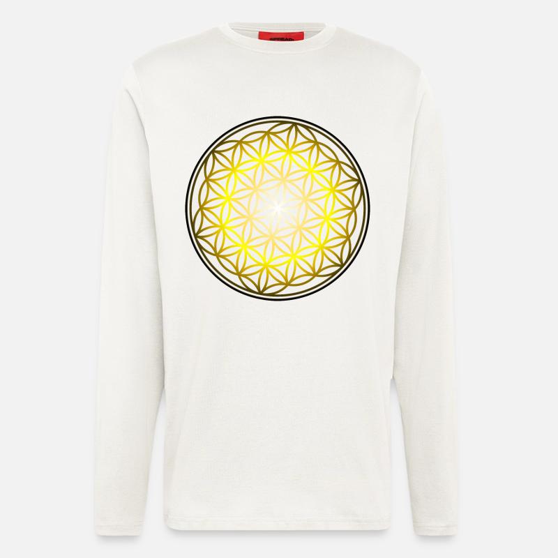 Blume des Lebens - Langarmshirt - made by SPREAD  - OFF WHITE