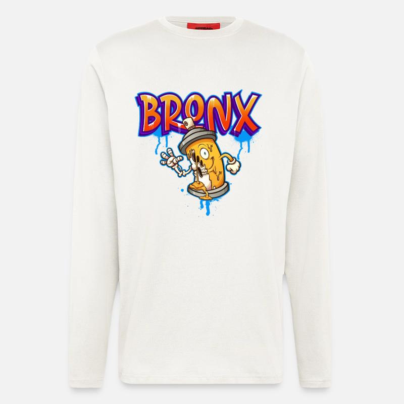 Bronx Graffiti - Langarmshirt - made by SPREAD  - OFF WHITE
