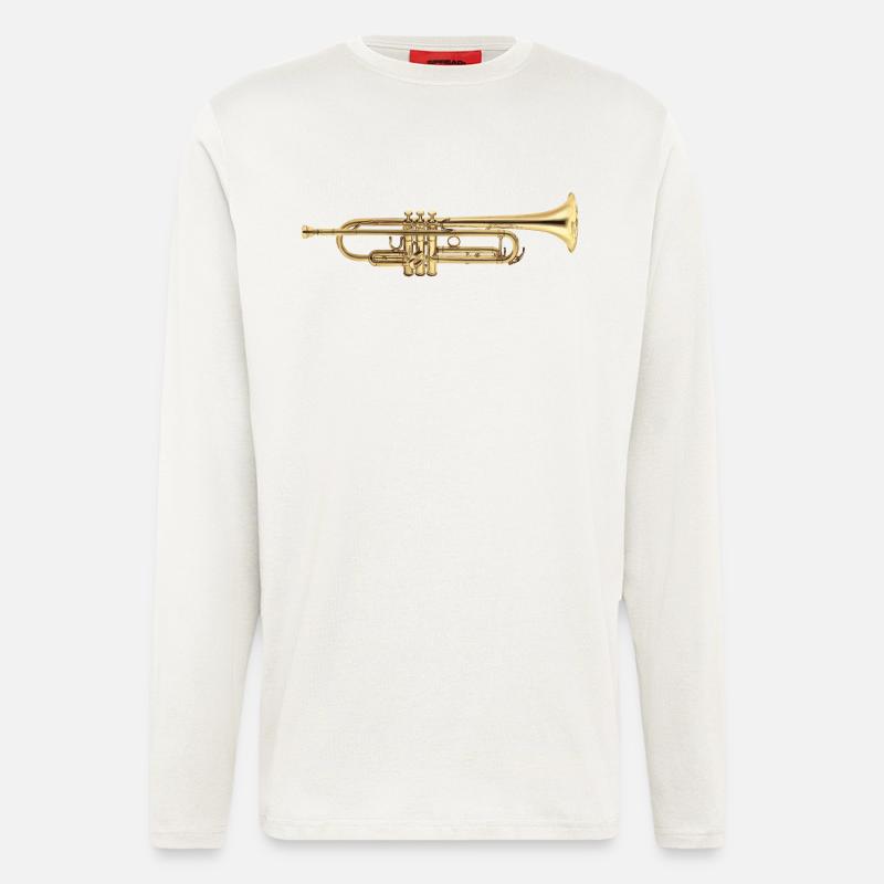 Trompete - Langarmshirt - made by SPREAD  - OFF WHITE